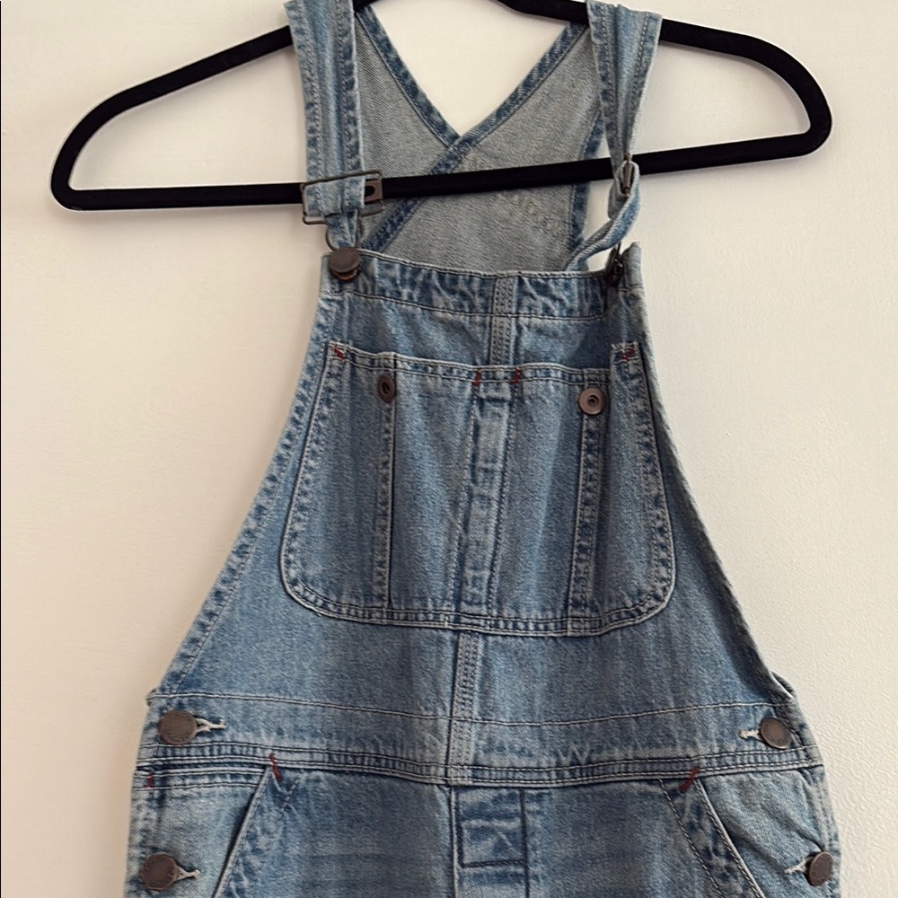 Casual Light Blue Denim Overalls - Picture 2 of 3